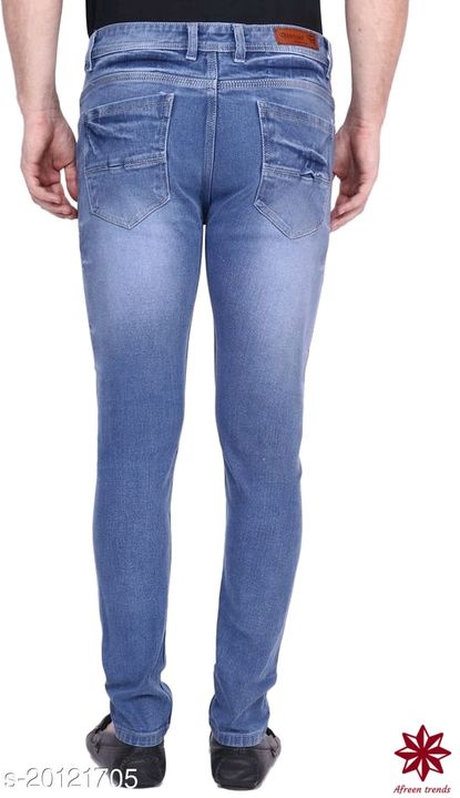 Bestloo Men's Slim Fit Jeans(RP-DMGD-IB_Light Blue) uploaded by Raj store on 12/11/2021