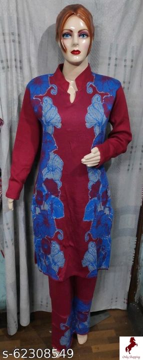 Beautiful woolen kurta set uploaded by business on 12/11/2021