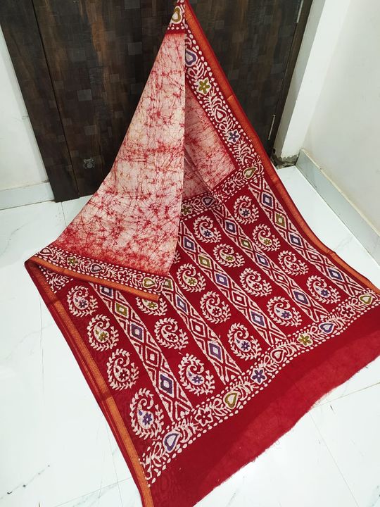Product image of Pure cotton hand block print saree, price: Rs. 1, ID: pure-cotton-hand-block-print-saree-56f08c30