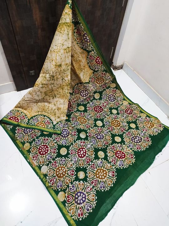 Product image of Pure cotton hand block print saree, price: Rs. 1, ID: pure-cotton-hand-block-print-saree-9bfc75c0