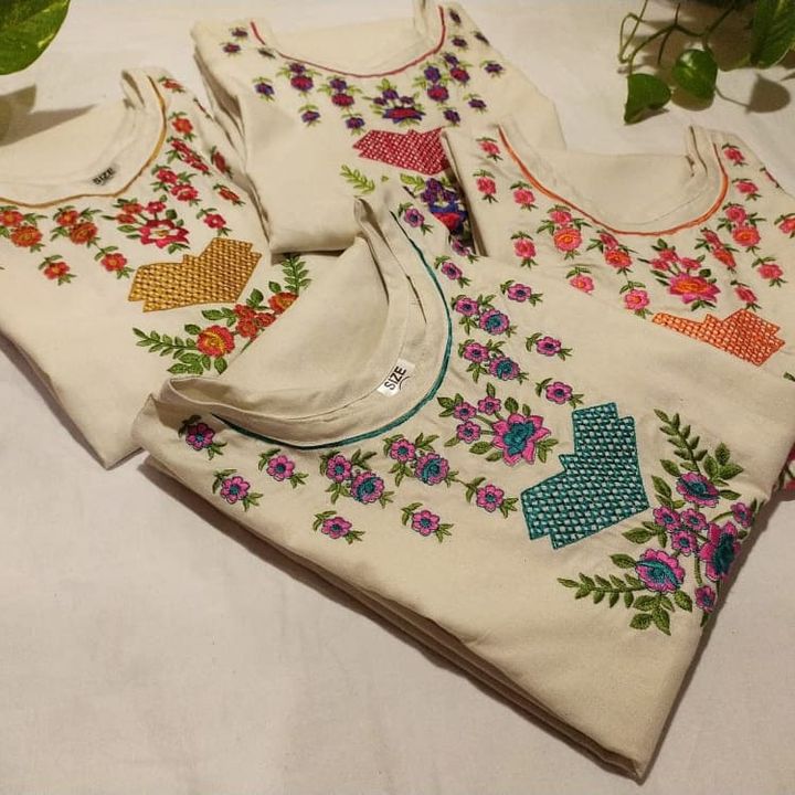 Embroidery kurti uploaded by H.D. handloom on 12/11/2021