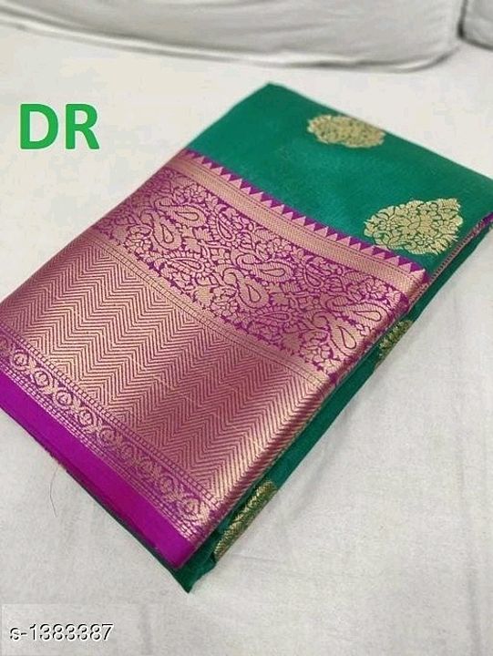 _Never every go out of style with these Ethnic Banarasi Silk Sarees  Look beautiful always!_
 uploaded by business on 9/25/2020
