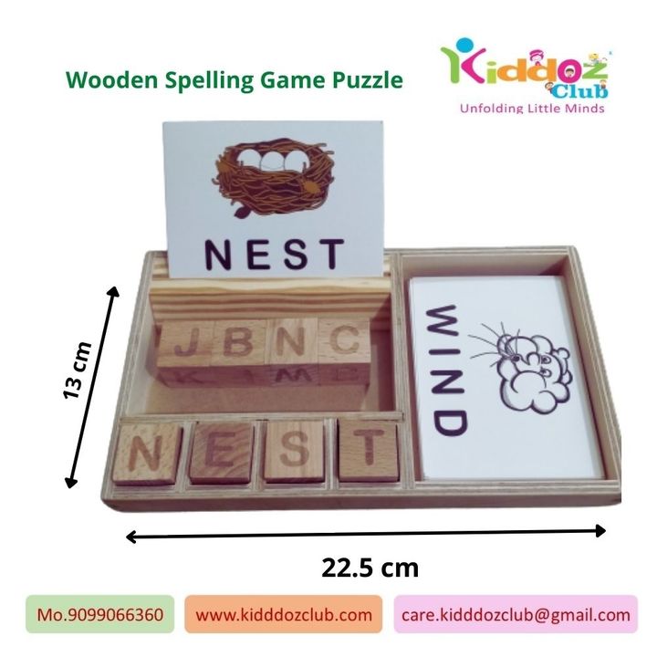 Wooden Spelling Puzzle uploaded by Befirst Business Consultant Pvt Ltd on 12/12/2021