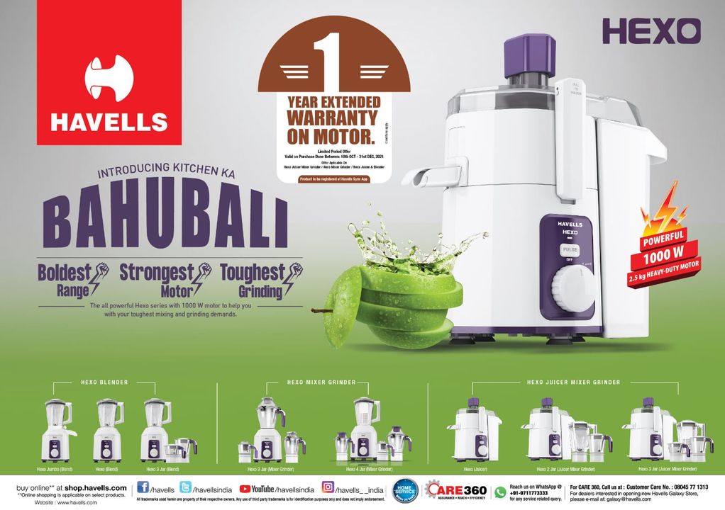 Havells juicer Mixer Grinders uploaded by business on 12/12/2021