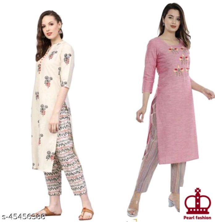 Kurti pent set pack of 2 uploaded by business on 12/12/2021