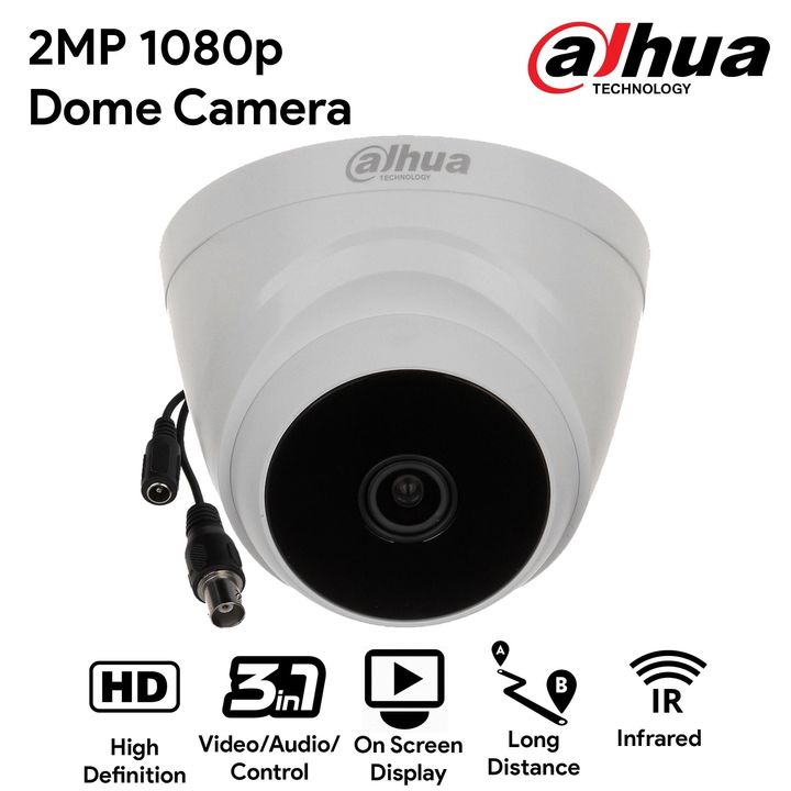 DAHUA 2 MP HD DOME CAMERA uploaded by K.D INFOTECH on 12/12/2021