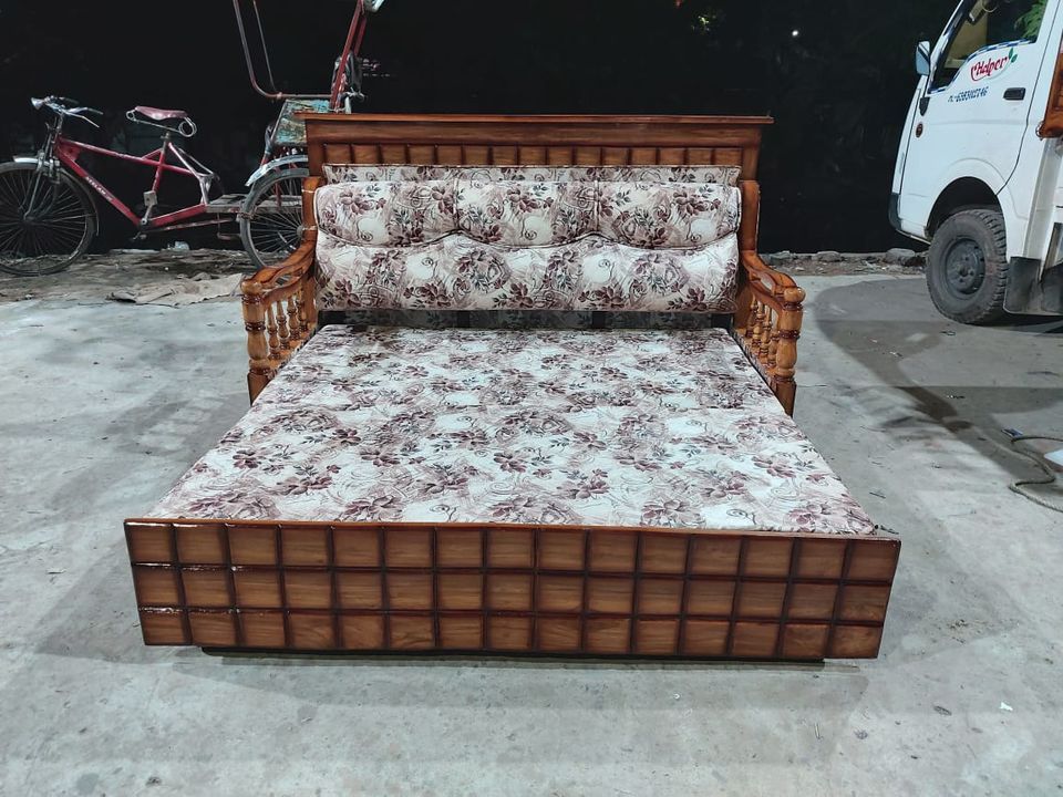 Sofa com bed wooden bed uploaded by business on 12/12/2021