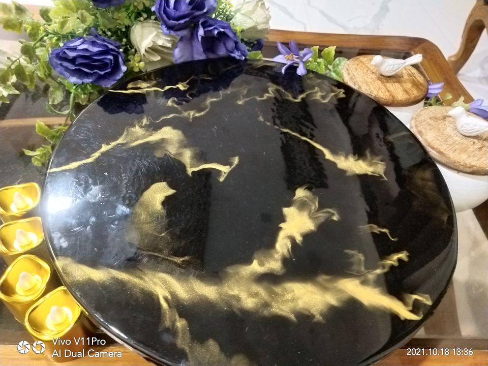 Cake platter cum engagement ring platters  uploaded by RS Resin Decor on 12/12/2021