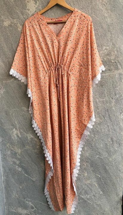 Long lace drawstring kaftan uploaded by business on 12/12/2021