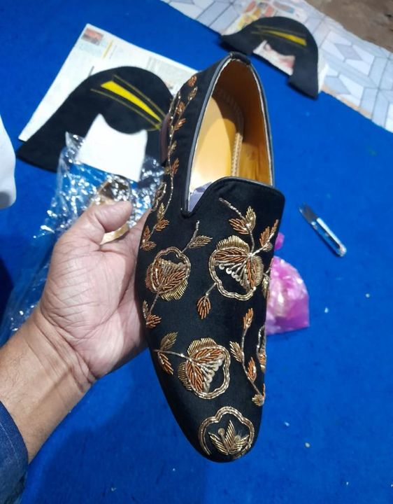 Post image Latest embroidery footwear from the house fashionero enterprises CALL&amp;WHATSAPP 8881158444