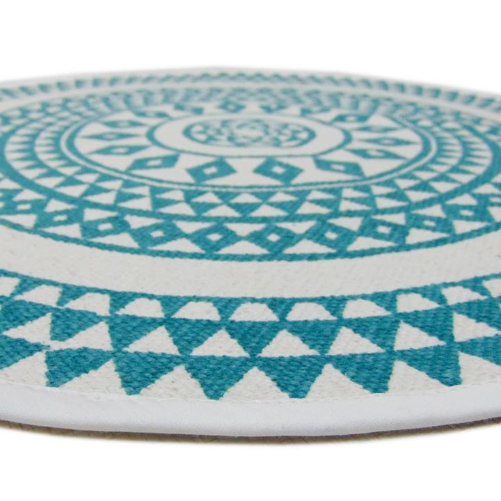 Hand Woven Cotton Printed Round Area Rug uploaded by Modern Decorative Zone on 12/12/2021