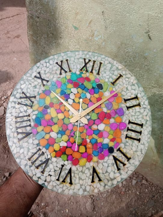 Resin wall clock  uploaded by Indian art on 12/12/2021