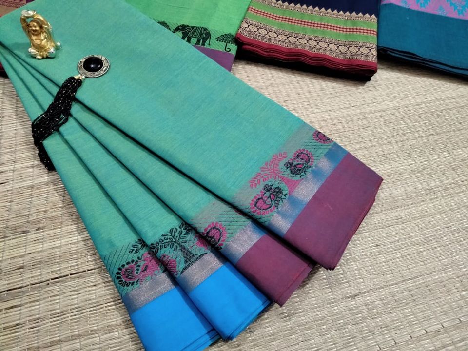 Fancy Chettinad Cotton Sarees Collections  uploaded by Saree Paradise on 12/13/2021