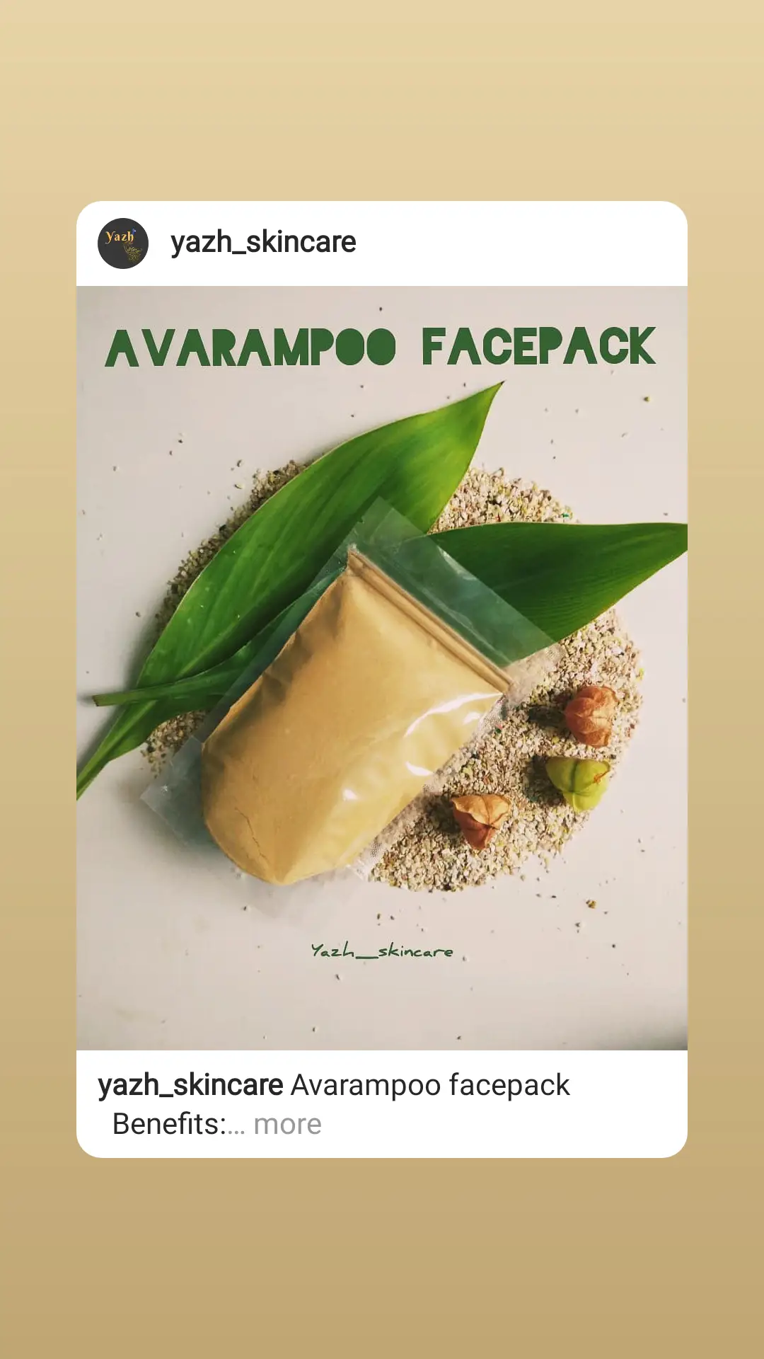 Aavrampoo Facepack uploaded by business on 12/13/2021