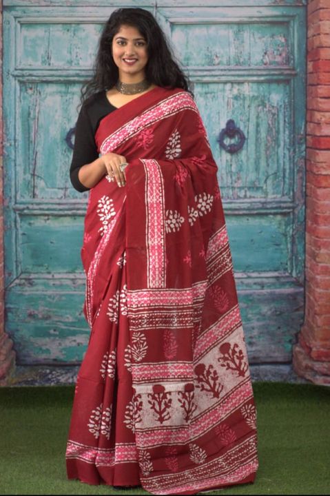 Cotton soft mulmul saree  uploaded by business on 12/13/2021