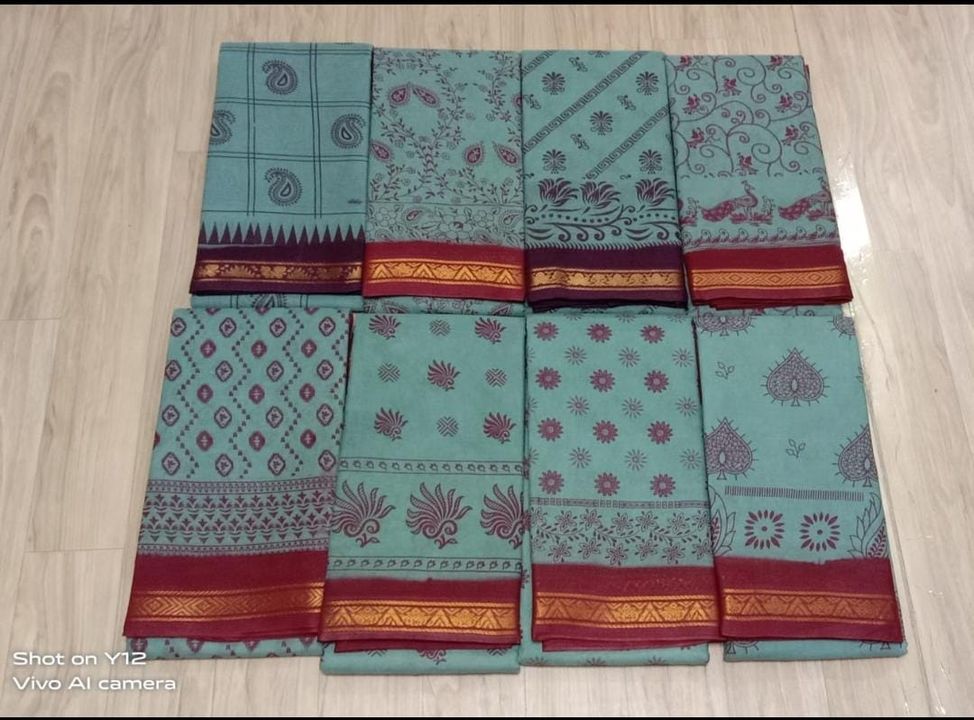 Sungudi cotton sarees  uploaded by Alpha And Omega Trendz on 12/13/2021
