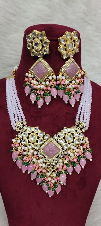Post image colourful necklace with earings