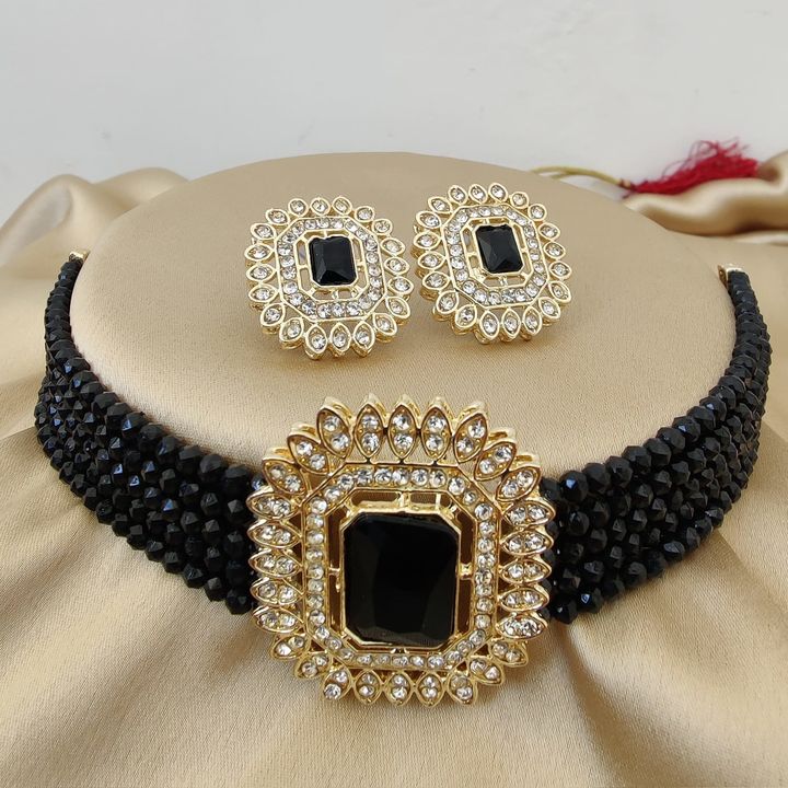 Post image beautiful chokar necklace with earings