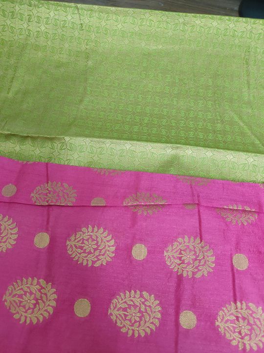 Post image Soft lichi silk saree with blouse.Two variety of silk sarees with combination.Price 1200Free shipping, cod available