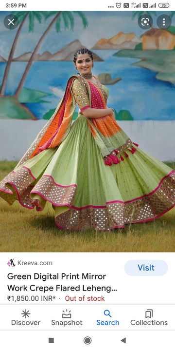 Post image Mirror work lehngha choli with dupatta only 3 PC's available