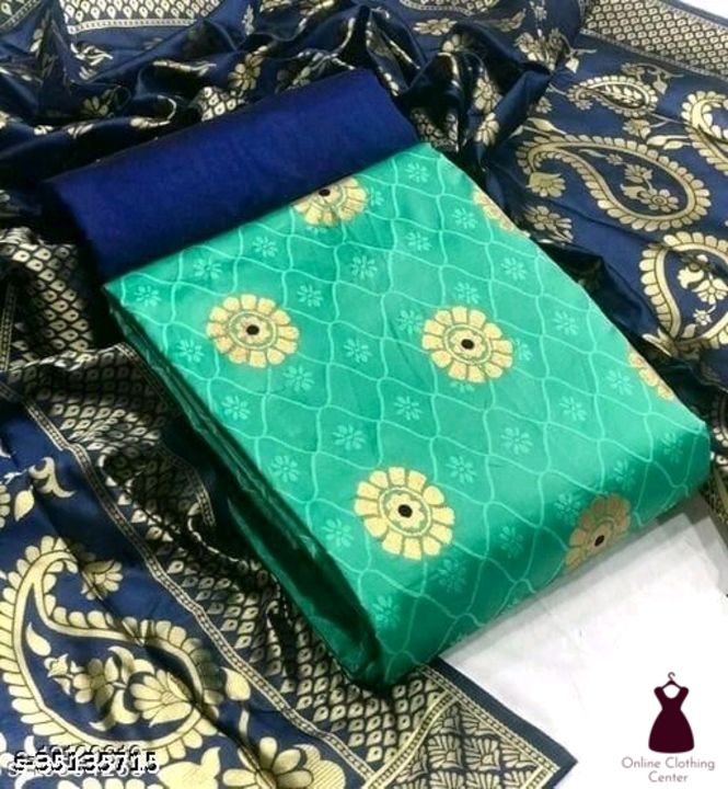 Catalog Name:*Myra Ensemble Salwar Suits & Dress Materials*
Top Fabric: Banarasi Silk + Top Length:  uploaded by Amaush Kumar on 12/13/2021