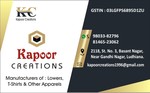 Business logo of KAPOOR CREATIONS