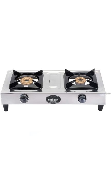 Flameon classic nano 2 burner stainless steel cooktop uploaded by business on 12/13/2021
