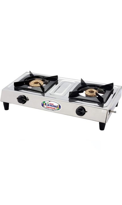 Sun Laxmi Slim Nano Double Burner Stainless steel L.P Gs Stove uploaded by business on 12/13/2021