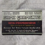 Business logo of Sami garments
