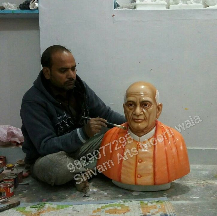 Vallabh bhai patel marble statue uploaded by Baba art gallery on 12/14/2021