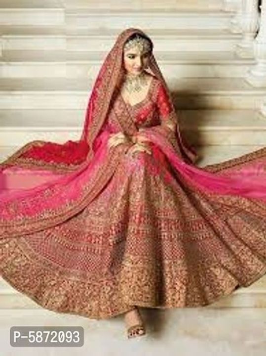 Post image heavy net embroidery work lehenga choli
 Fabric: Net
 Type: Semi Stitched
Waist: 30.0 - 42.0 (in inches)
Bust: 32.0 - 44.0 (in inches)
Within 6-8 business days However, to find out an actual date of delivery, please enter your pin code.