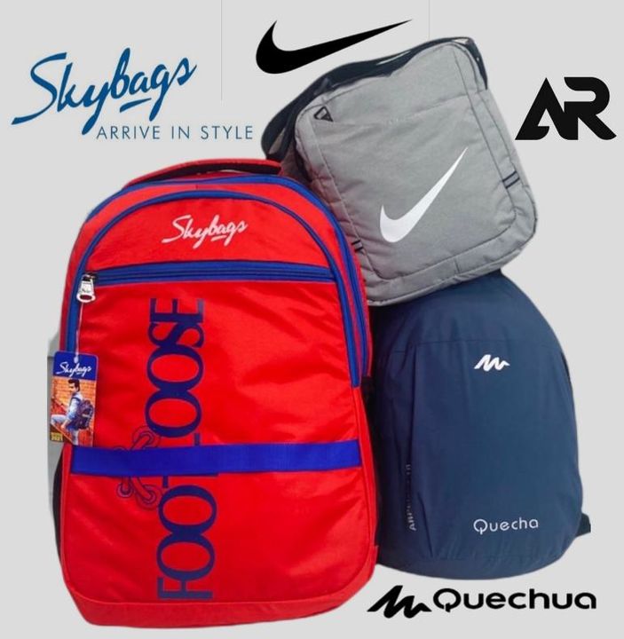 *SKYBAGS  + NIKE SLING + QUECHUA 3PIS COMBO*

*Good quality *
Looking Very Stylish
Decent *7* Colour uploaded by Fashion plus on 12/14/2021