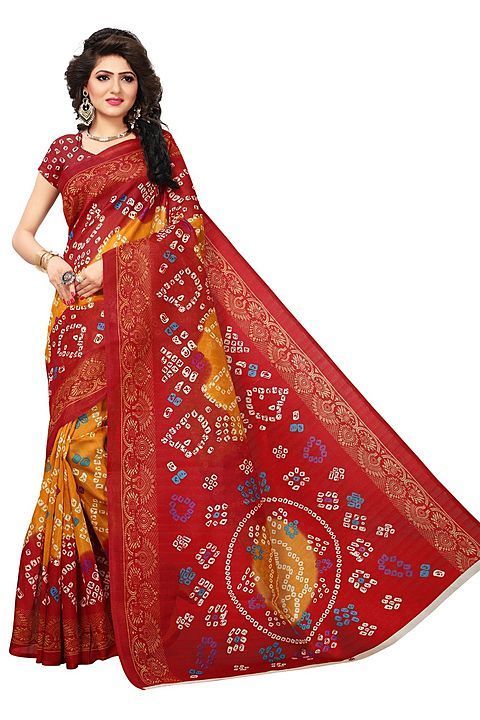 BANDHANI RED Classy Printed Art Silk Saree With Blouse

 uploaded by CLOTHING on 9/25/2020