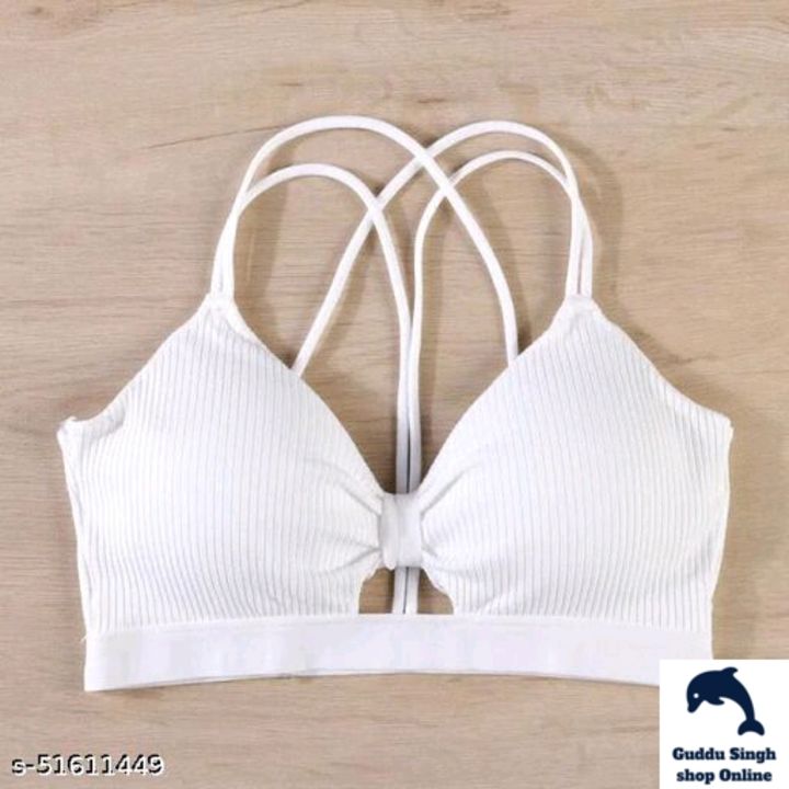 Post image Catalog Name:*Stylish Women Bra*Fabric: CottonPrint or Pattern Type: StripedPadding: PaddedType: Short BraletteWiring: Non WiredSeam Style: SeamlessMultipack: 1Sizes:Free Size (Underbust Size: 34 in, Overbust Size: 34 in) 
*Proof of Safe Delivery! Click to know on Safety Standards of Delivery Partners- https://ltl.sh/y_nZrAV3