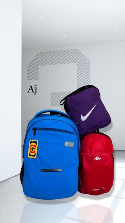 *HP BAG     + NIKE  SLING+ QUECHUA
3PIS COMBO *

*Good quality *
Looking Very Stylish
Decent *6* Col uploaded by Fashion plus on 12/14/2021