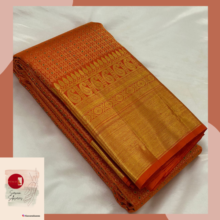 Kanjivaram silk sares uploaded by Sarvam Silk sarees 🪔 on 12/15/2021