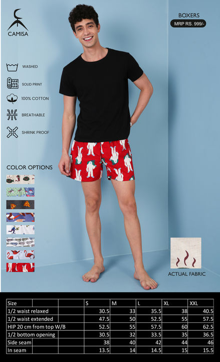 Product image of Men's Boxers , price: Rs. 130, ID: men-s-boxers-e33b572c