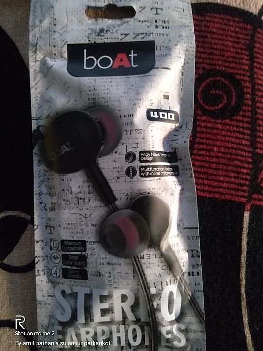 Head phone BOAT-400 uploaded by NEELAM MOBILE ACCESSORIES on 9/25/2020