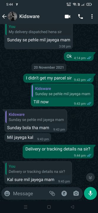 Post image Very big fraud...he said he is a manufacturer...and gave the products to their servents...but don't know y products delivered...he would say that he would send delivery receipt and frocks but tomorrow...the next day he won't send and won't respond to our cals or msgs...if we ask for refund he will rufund tomorrow not that day...next day he won't respond...I already reviewed here with one star that he is not responding...then he msged me to remove that review on anar app other wise he won't refund money...I deleted and asked for refund but it's been 4months till now I didn't get my amount nearly 800 rupees I purchased.now he removed me from group because of when he send any updates in group I called him for refund...I have  uploaded proofs also... whatsapp conversation of him...please don't waste ur money with this type of fraud people...the biggest fraud I've ever seen in my life.