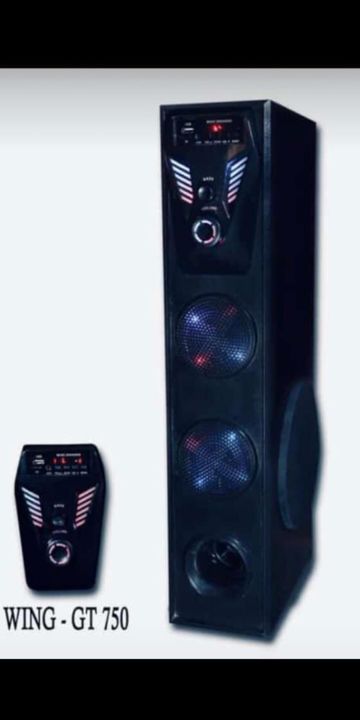 Wing light 5" woofer Bluetooth tower speaker with bass quality  uploaded by business on 12/15/2021
