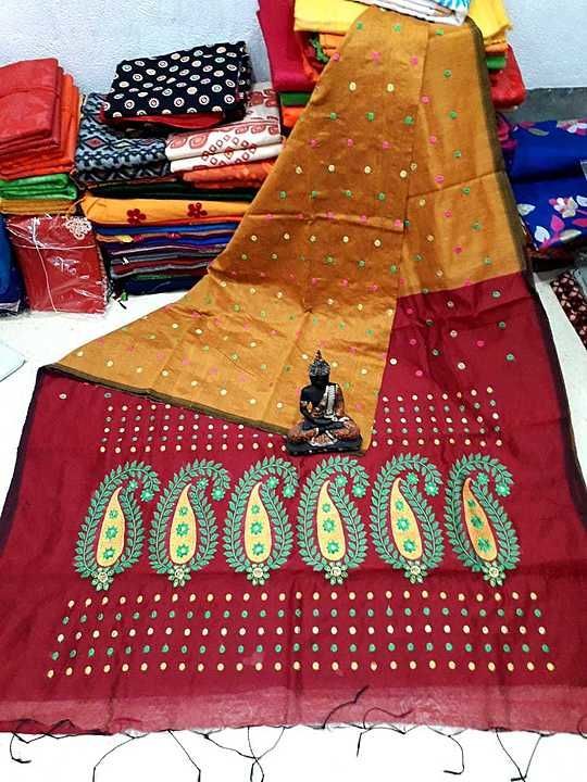 Silk cotton hazar buti ₹ *500* uploaded by Unnati saree khuthir on 9/25/2020