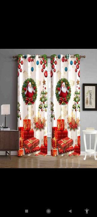 
*😍CHRISTMAS  DHAMAKA SALE* 😍
🎄Price reduced 
🍁_*3D Digital Printed Curtain"_*🍂
*Christmas 🎄 c uploaded by business on 12/15/2021