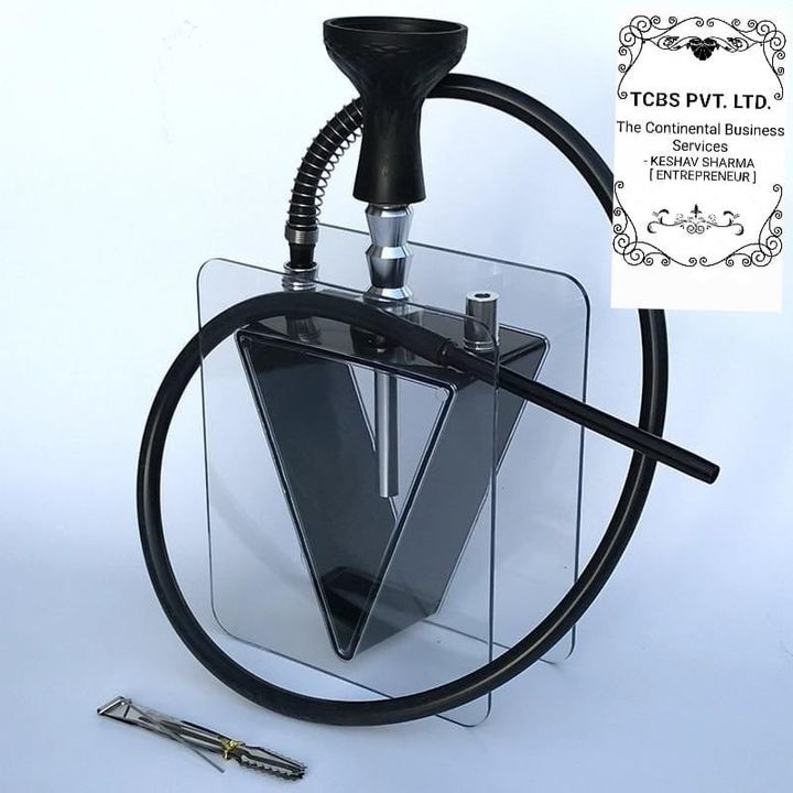 V SHAPED ACRYLIC GLASS HOOKAH uploaded by THE CONTINENTAL BUSINESS SERVICES on 12/16/2021