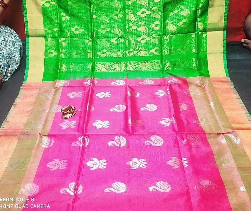 uppada Pattu 
Rich pallu butta sarees 
 Fabric: uppada pattu/pattu 
price only 3550 uploaded by business on 9/25/2020