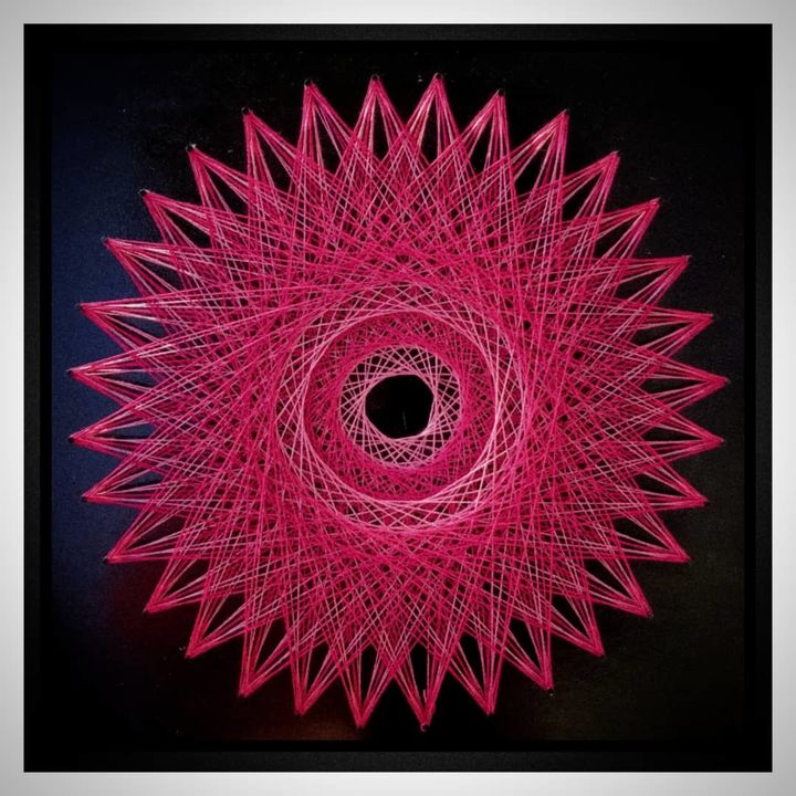 Lotus string art uploaded by business on 12/16/2021