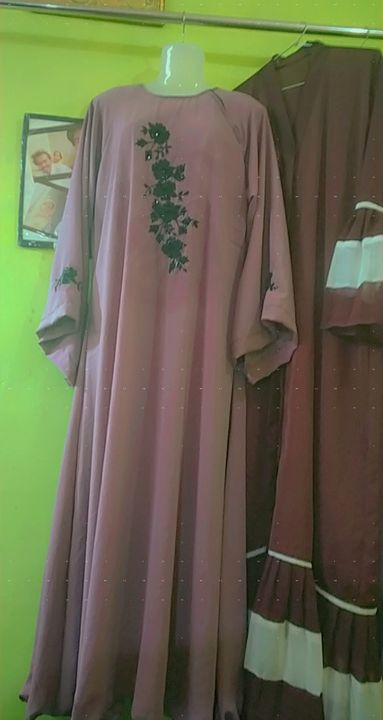 Amrela firdos and nida fabric  Hand work uploaded by  Fatima Burqa fashion |Burqa Abaya on 12/16/2021