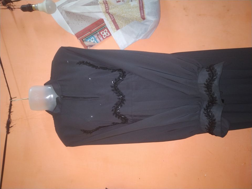 firdos and nida fabric Hand work uploaded by  Fatima Burqa fashion |Burqa Abaya on 12/16/2021
