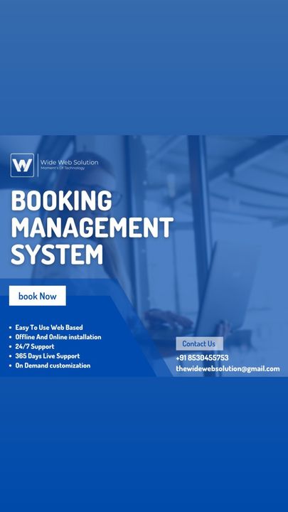 Booking Management System uploaded by Wide web solution on 12/16/2021