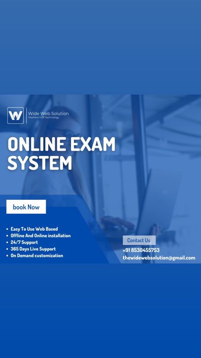 Online exam system uploaded by Wide web solution on 12/16/2021
