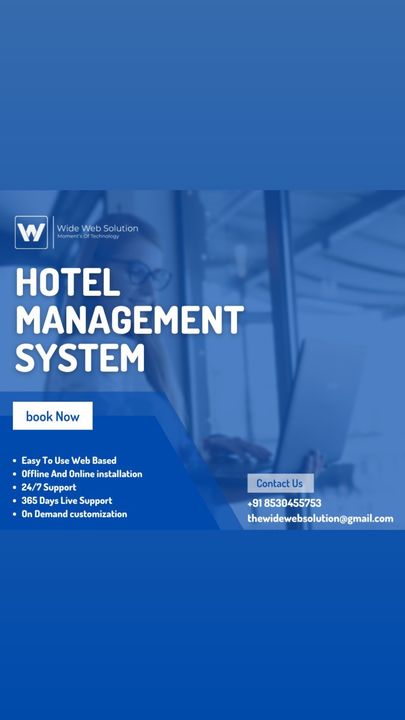 Hotel management system uploaded by Wide web solution on 12/16/2021